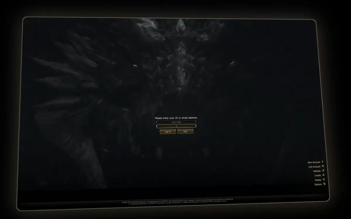 Animated preview of the L2 Tiat in-game login screen.